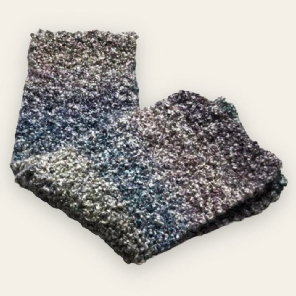 Kawaii Rainbow Pride Heathered Knit Infinity Loop Layered Scarf